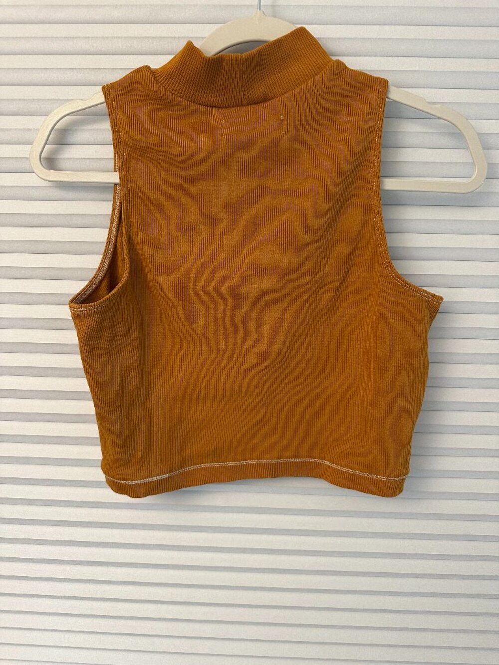 Everlane Goldenrod Orange Sleeveless Crop Top- Size Small